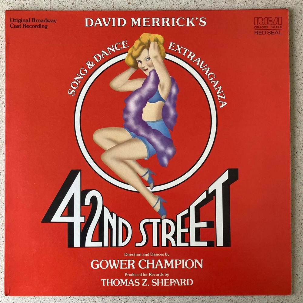 42nd Street Original Broadway Cast Vinyl LP Jerry Orbach Tammy Grimes 1980 RCA